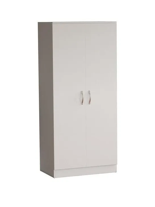 RIANO 2 DOOR WARDROBE WHITE (BOX 1 OF 2 ONLY)