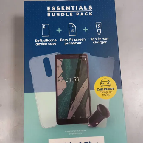 BOX OF APPROXIAMTELY 30 BRAND NEW ESSENTIAL BUNDLE PACK FOR NOKIA 1 PLUS