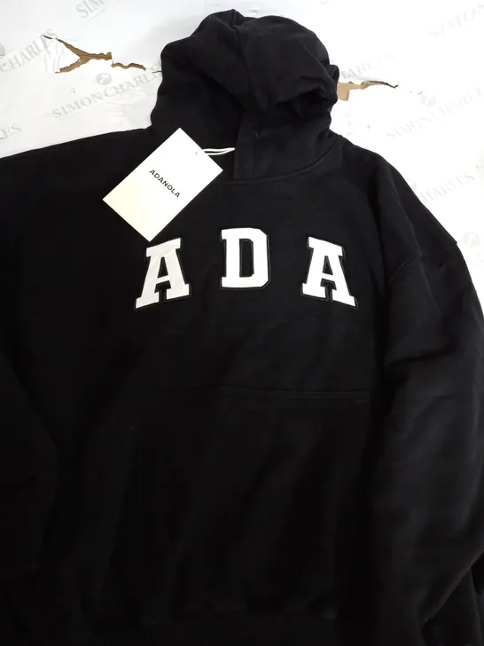 ADANOLA ADA OVERSIZED HOODIE IN BLACK - LARGE