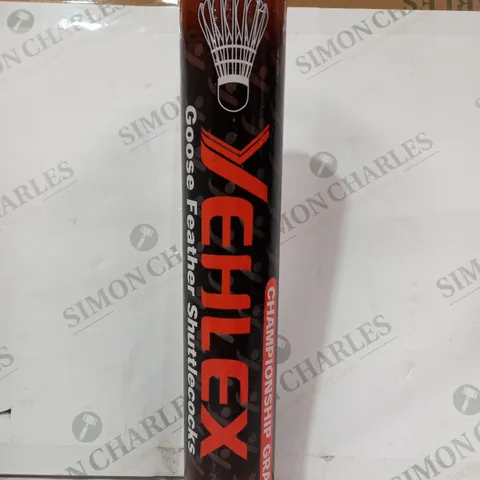 YEHLEX CHAMPIONSHIP GRADE GOOSE FEATHER SHUTTLECOCKS