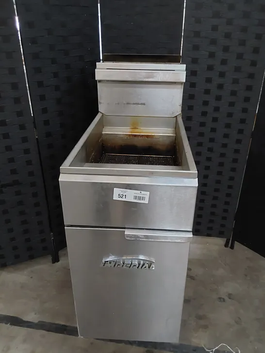 IMPERIAL GAS FIRED SINGLE TANK DEEP FAT FRYER 