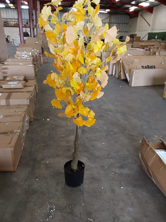 BOXED LARGE ARTIFICIAL GINKGO TREE 150CM