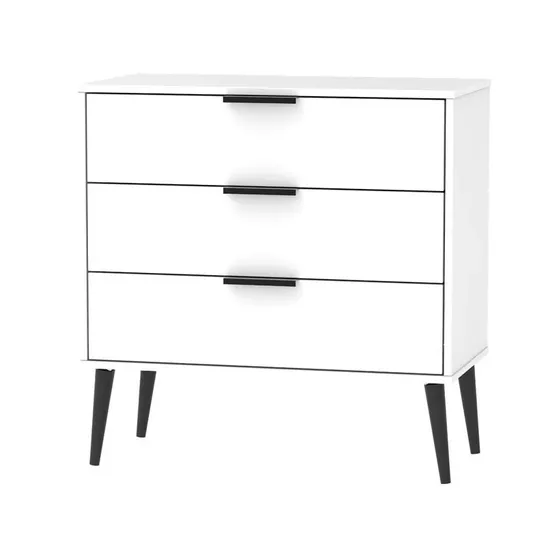 FULLY ASSEMBLED EUART 3-DRAWER CHEST