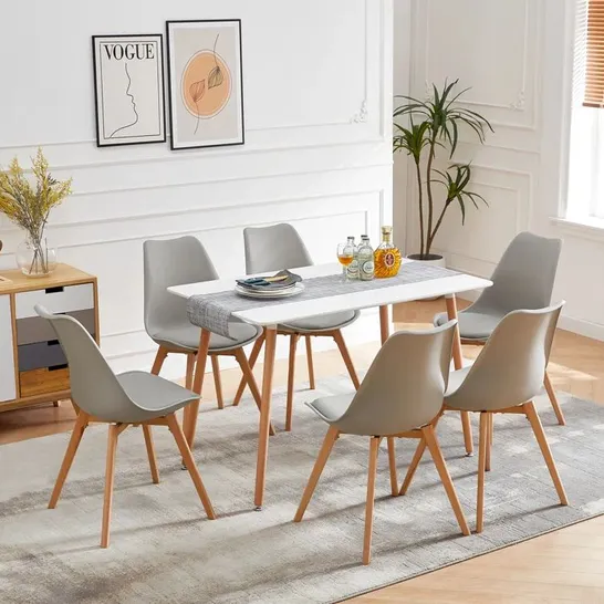 BOXED MILANA 6 PERSON DINING SET