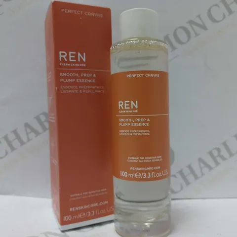 REN CLEAN SKINCARE PERFECT CANVAS SMOOTH PREP & PLUMP ESSENCE 100ML