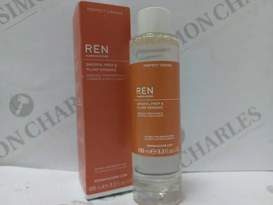 REN CLEAN SKINCARE PERFECT CANVAS SMOOTH PREP & PLUMP ESSENCE 100ML