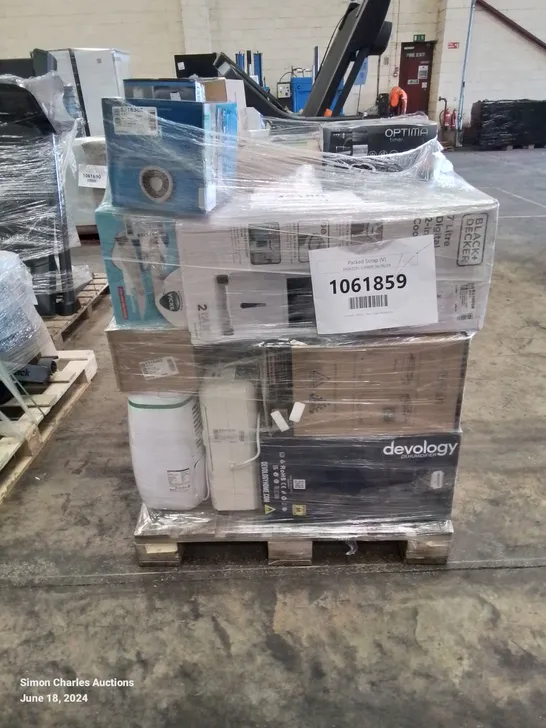 PALLET OF APPROXIMATELY 33 UNPROCESSED RAW RETURN HOUSEHOLD AND ELECTRICAL GOODS TO INCLUDE;