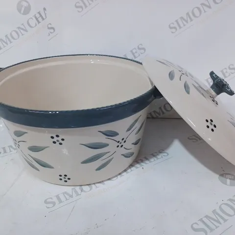 TEMP-TATIONS CERAMIC ROUND CASSEROLE BAKER SET 