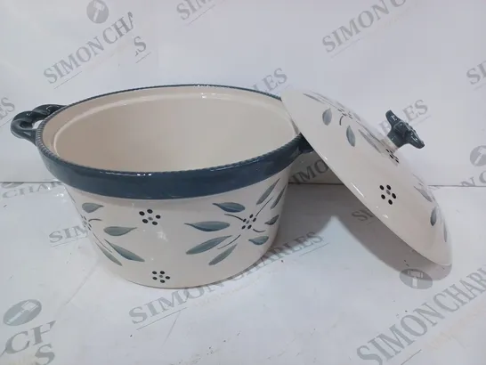 TEMP-TATIONS CERAMIC ROUND CASSEROLE BAKER SET 