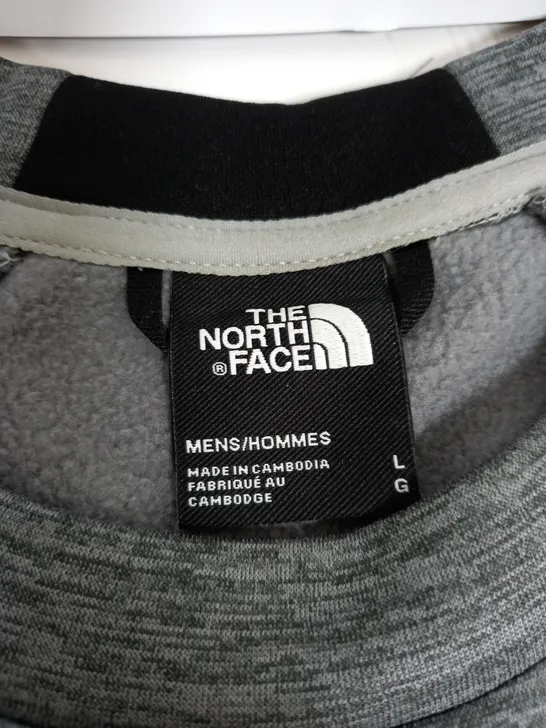 GREY NORTH FACE JUMPER MENS - LARGE 