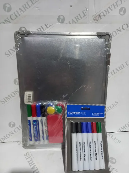 WHITEBOARD WITH PENS & OTHER ACCESSORIES 