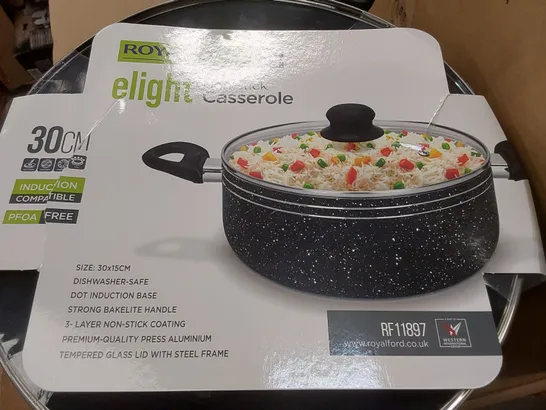 ROYALFORD ELIGHT NON-STICK CASSEROLE DISH/PAN 30 X 15cm