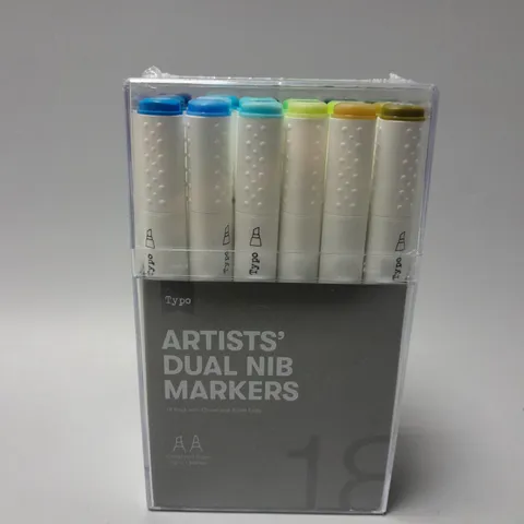 TYPO ARTISTS DUAL NIB MARKERS PACK OF 18