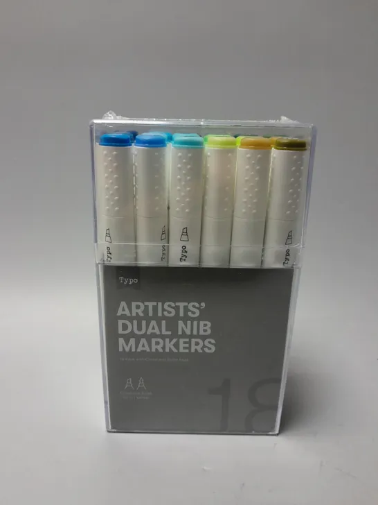 TYPO ARTISTS DUAL NIB MARKERS PACK OF 18