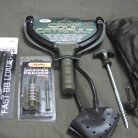 LOT OF 4 ASSORTED ITEMS TO INCLUDE CARP CATAPULT AND BB LOADER