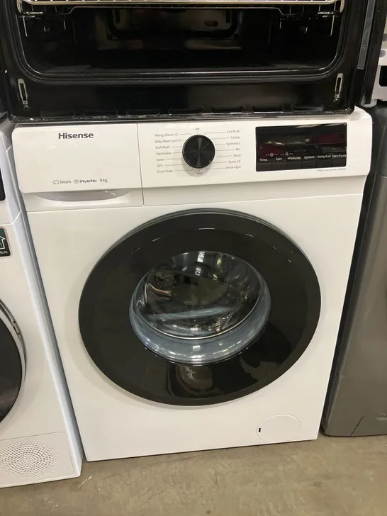 HISENSE FREESTANDING 9 KG WASHING MACHINE - UNPROCESSED RAW RETURN