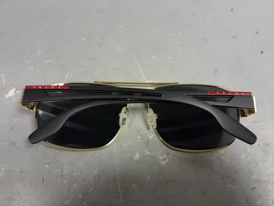 PRADA LINEA ROSSA LOGO FRAMED SUNGLASSES 