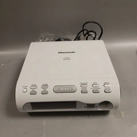 BOXED PROSONIC CR-108 TOP LOADING CD ALARM CLOCK RADIO 