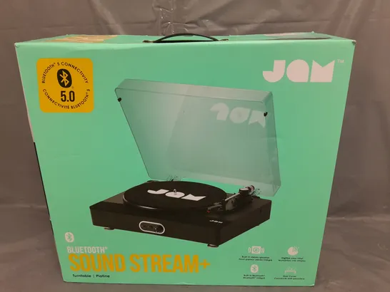 BOXED JAM BLUETOOTH SOUND STREAM+ TURNTABLE 