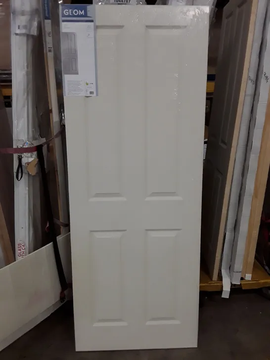 GEOM 4 PANEL WHITE INTERNAL DOOR 1981×762×35MM