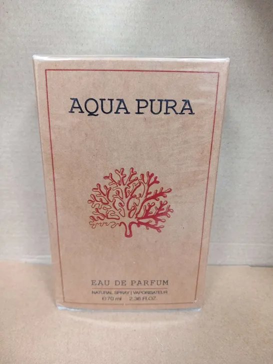 BOXED AND SEALED AQUA PURA EAU DE PARFUM 70ML