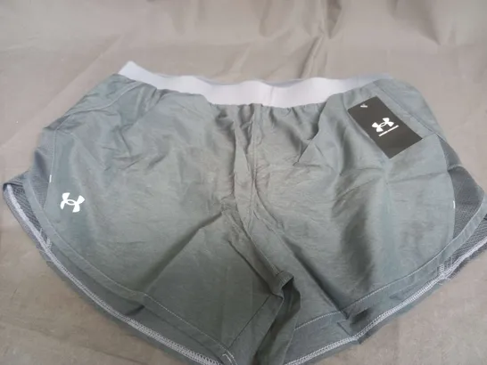 UNDER ARMOUR WOMENS UA FLY BY 2.0 SHORTS - LARGE