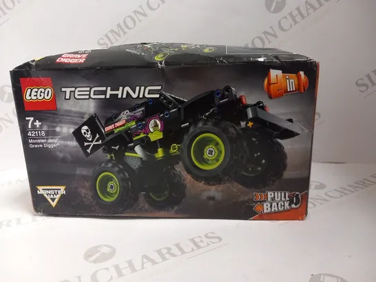 BOXED LEGO TECHNIC 42118 MONSTER JAM GRAVE DIGGER