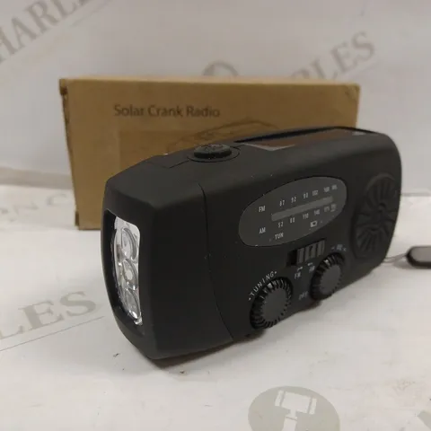 BOXED SOLAR CRANK RADIO 