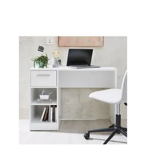 BOXED NEW METRO DESK IN WHITE - 1OF1 - COLLECTION ONLY 