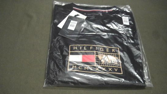 BAGGED TOMMY HILFIGER ICON EARTH BADGE TEE IN DESERT SKY - L