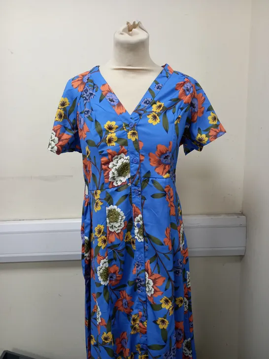 FRENCH CONNECTION DRESS TRANQUIL SIZE 12 WITH BELT SIZE L