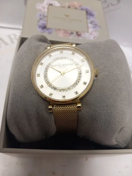 BOXED OLIVIA BURTON T BAR WRIST WATCH