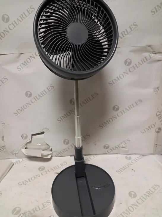 OUTLET BELL & HOWELL ADJUSTABLE FOLDING RECHARGEABLE STAND FAN