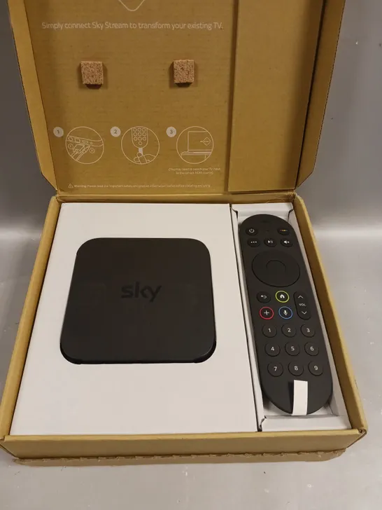 BOXED SKY STREAMING BOX WITH REMOTE CONTROL