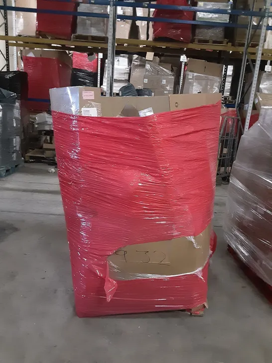 PALLET OF ASSORTED PRODUCTS INCLUDING LOVE YOU MOSQUITO NET, VOXON INFLATABLE POOL, ELM STURDY FOLDABLE AIRER HANGER STAND, TANZUOER ZEBRA ROLLER BLINDS, TAIYUHOMES DAY AND NIGHT ROLLER BLINDS