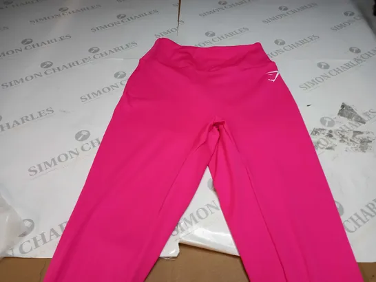 GYMSHARK LEGGING PANTS IN PINK - SMALL