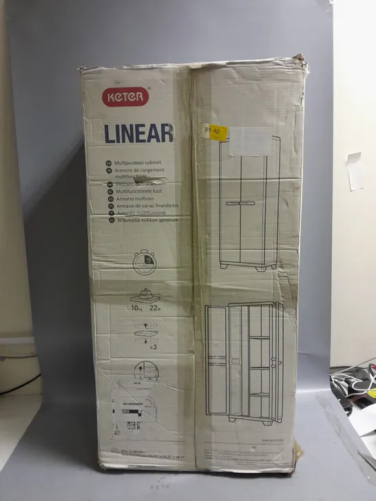 BOXED KETER LINEAR MULTIPURPOSE CABINET 