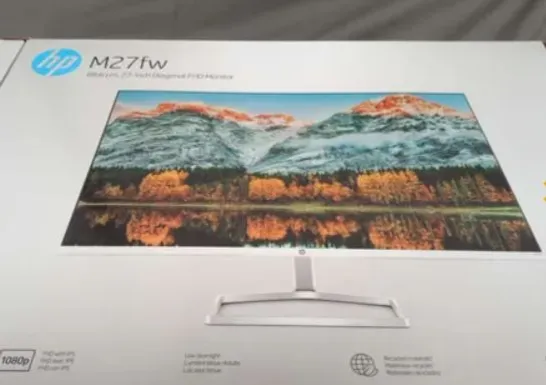 BOXED HP M27FW 68.6CM 27" DIAGONAL FHD MONITOR