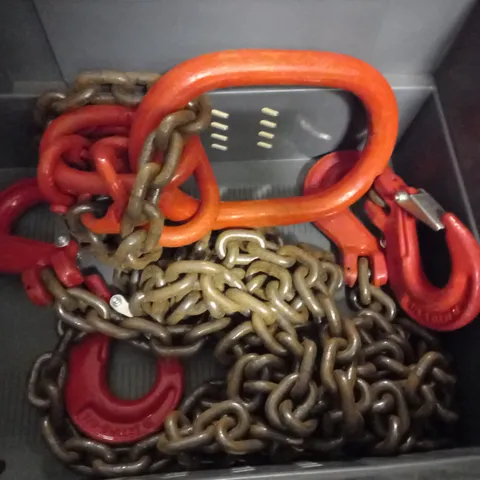 4 LEG 3.15 TONNE 7MM LIFTING CHAIN SLING / COLLECTION ONLY 