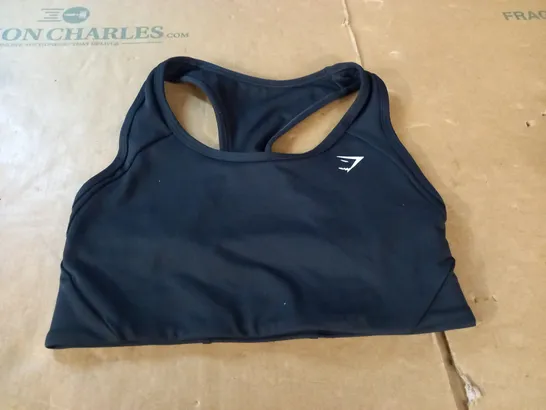 GYMSHARK BLACK TRAINING BRA - S