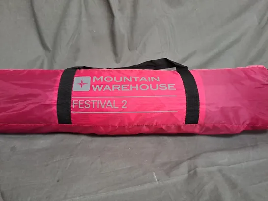 MOUNTAIN WAREHOUSE FESTIVAL FUN 2 PERSON SINGLE SKIN TENT 