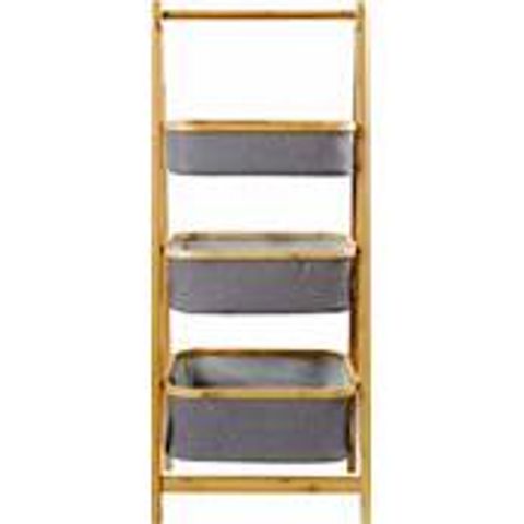 BOXED BAMBOO 3 TIER LADDER (1 BOX)