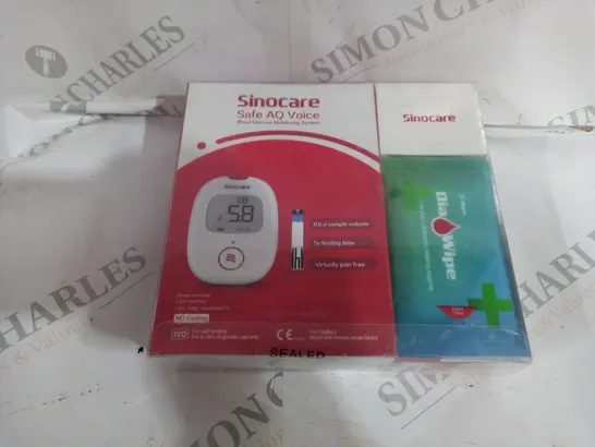 SEALED SINOCARE AQ VOICE BLOOD GLUCOSE MONITORING SYSTEM