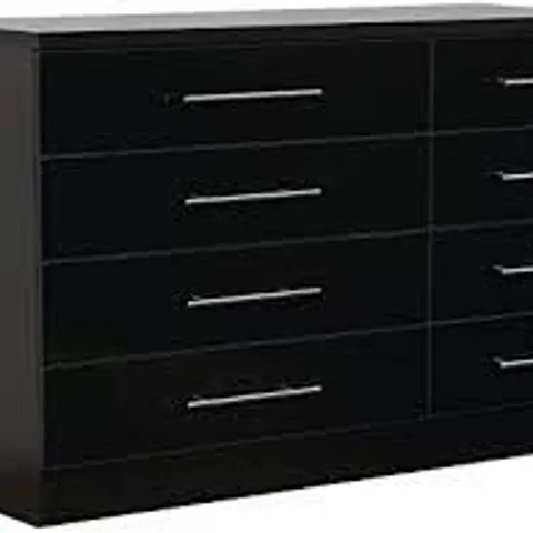 BOXED GRADE 1 PRAGUE BLACK ASH 5 & 5 DRAWER CHEST (2 BOXES)