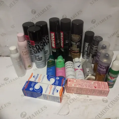 BOX OF  ASSORTED HEALTH AND BEAUTY PRODUCTS - INCLUDING COCO LOCO HAIR SPRAY