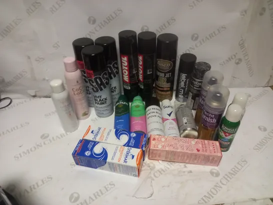 BOX OF  ASSORTED HEALTH AND BEAUTY PRODUCTS - INCLUDING COCO LOCO HAIR SPRAY