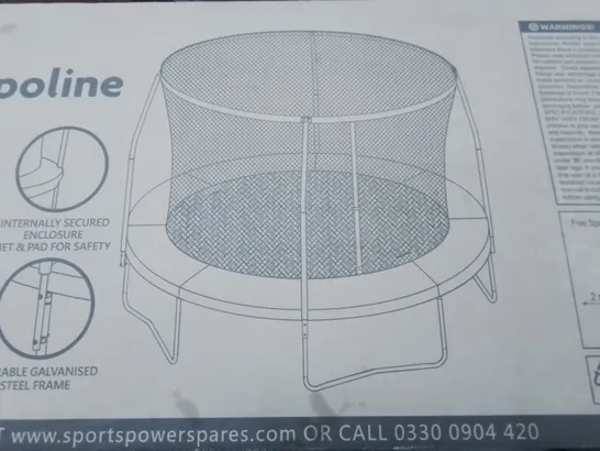 BOXED SPORTSLINE 10FT BOUNCE PRO TRAMPOLINE WITH ENCLOSURE  RRP £339