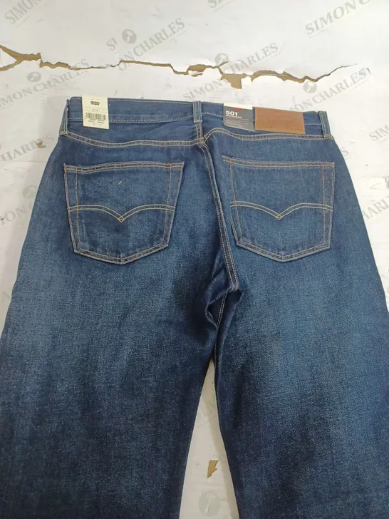 LEVI'S 501 ORIGINAL DARK DENIM JEANS - W33 L34