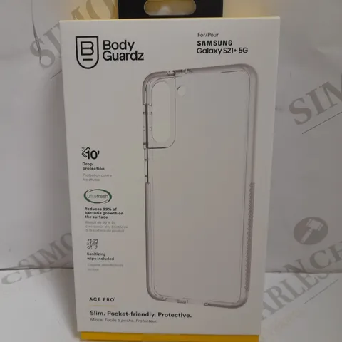 BOX OF APPROX 6 BODY GUARDZ ACE PRO CASES FOR SAMSUNG S21+ 5G - CLEAR