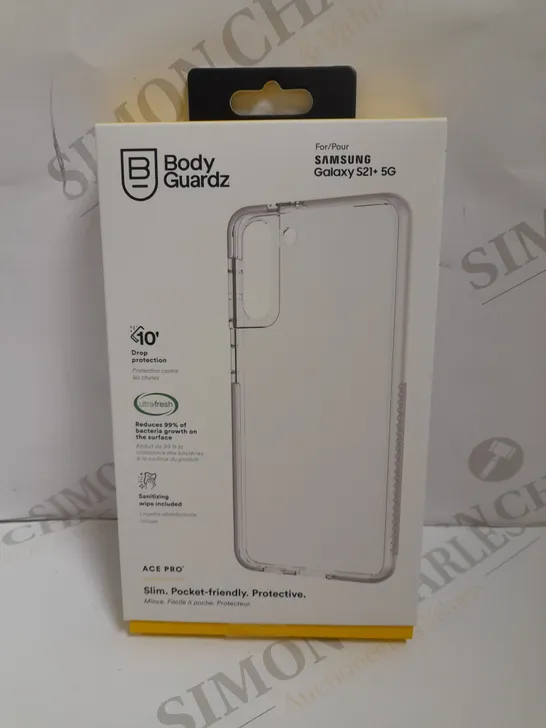 BOX OF APPROX 6 BODY GUARDZ ACE PRO CASES FOR SAMSUNG S21+ 5G - CLEAR